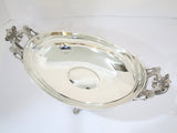 15 in - Sterling Silver Tiffany & Co. Antique c. 1870 Fancy Footed Serving Bowl