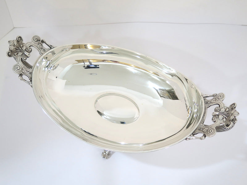15 in - Sterling Silver Tiffany & Co. Antique c. 1870 Fancy Footed Serving Bowl