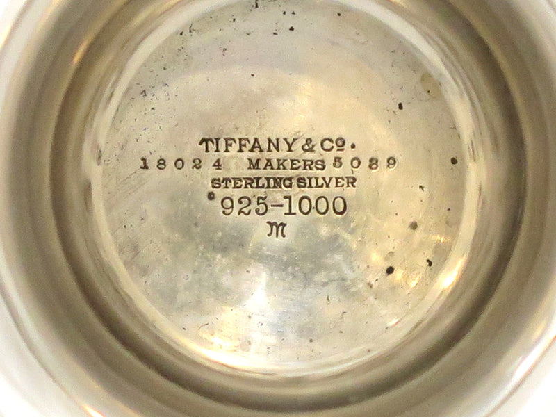 Pair of 8.75 in - Sterling Silver Tiffany & Co. Antique Scallop Motif Compotes