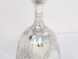 6 3/8 in - Coin Silver Gale & Willis Antique 1859-65 Floral Motif Goblet