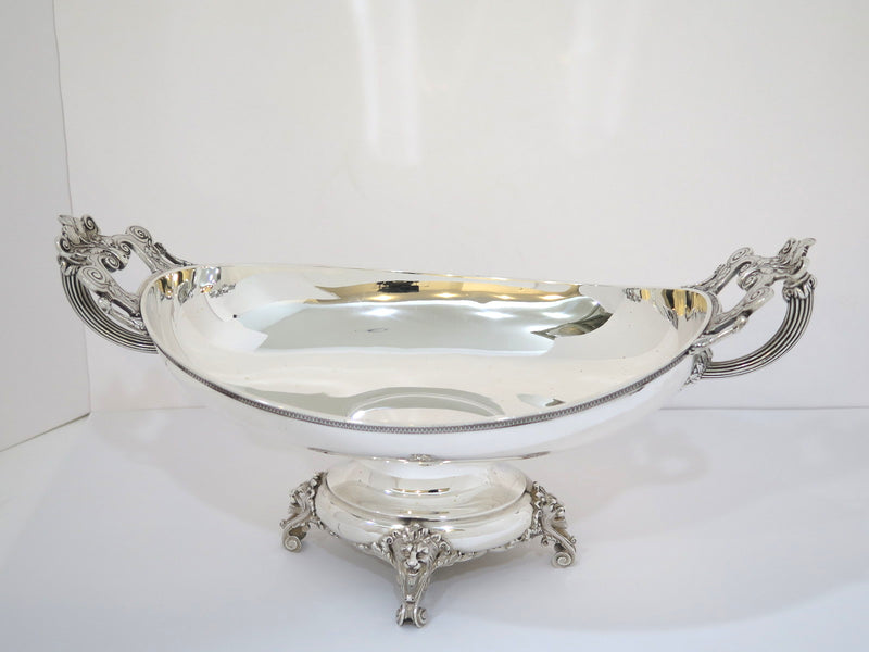 15 in - Sterling Silver Tiffany & Co. Antique c. 1870 Fancy Footed Serving Bowl