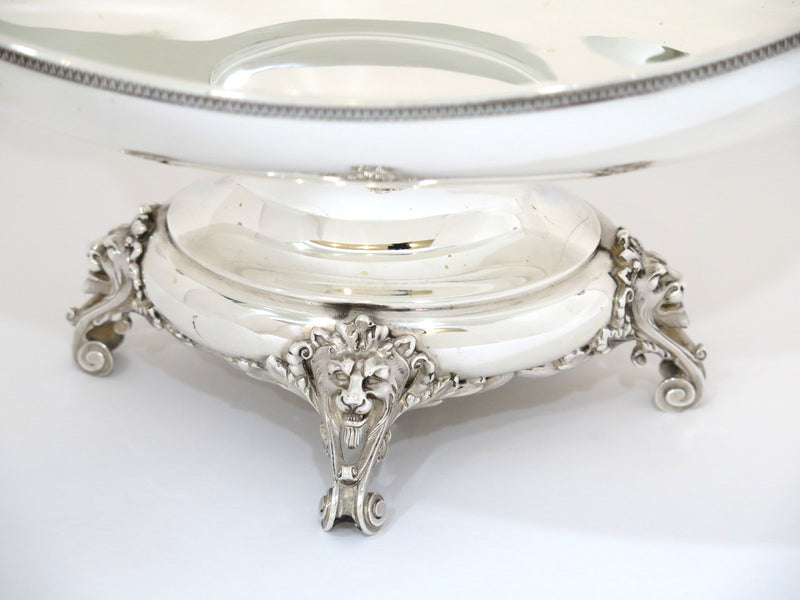 15 in - Sterling Silver Tiffany & Co. Antique c. 1870 Fancy Footed Serving Bowl