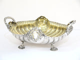 Pair of 11" European Silver H. Ahrens Antique German Shell-Shaped Serving Bowls