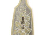 84 Silver Gilt Steel Antique Russian Floral Child's Spoon, Fork & Knife Set