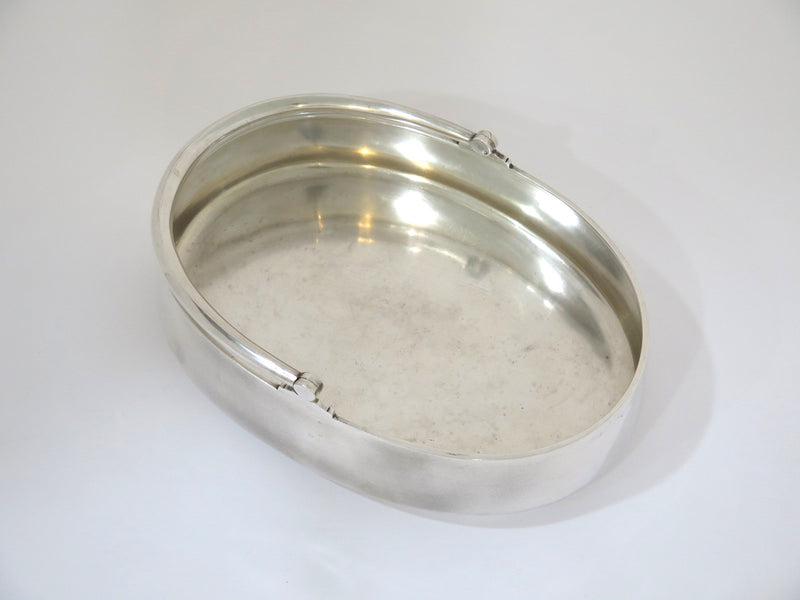 9.25 in - 84 Silver Morozov Antique Russian Oval Basket