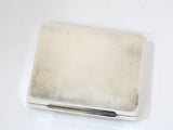 3.5" Sterling Silver Gilt Interior Cartier Antique 14K Gold Rubies Ornament Box