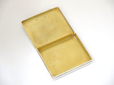 3.5" Sterling Silver Gilt Interior Cartier Antique 14K Gold Rubies Ornament Box