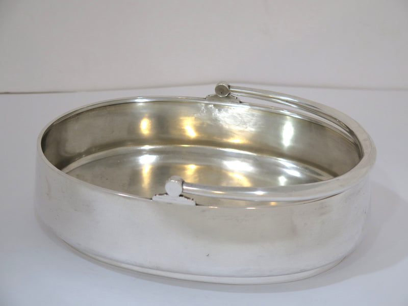 9.25 in - 84 Silver Morozov Antique Russian Oval Basket