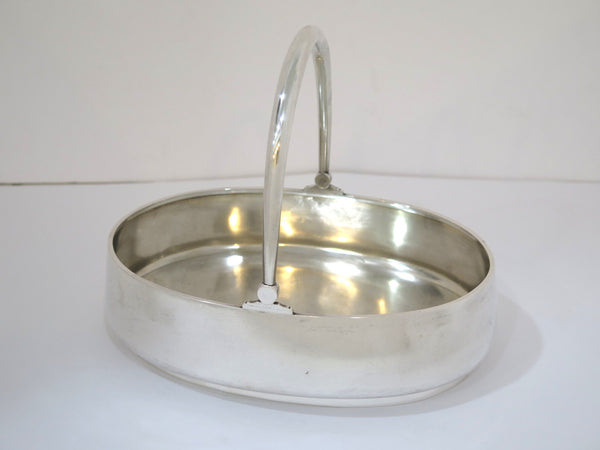 9.25 in - 84 Silver Morozov Antique Russian Oval Basket