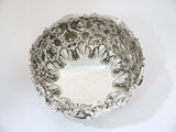 7.5 in - Sterling Silver Stieff Antique 1915 Floral Repousse Serving Bowl