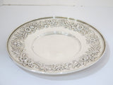 10 in - Sterling Silver S. Kirk & Son Vintage Floral Repousse Serving Plate