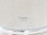 10 in - Sterling Silver S. Kirk & Son Vintage Floral Repousse Serving Plate