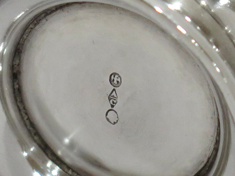 3 3/8 in - Sterling Silver Antique French Floral Baby Cup