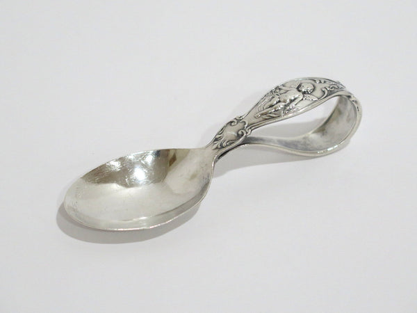 3.75 in - Sterling Silver Reed & Barton Antique Angel Baby Spoon