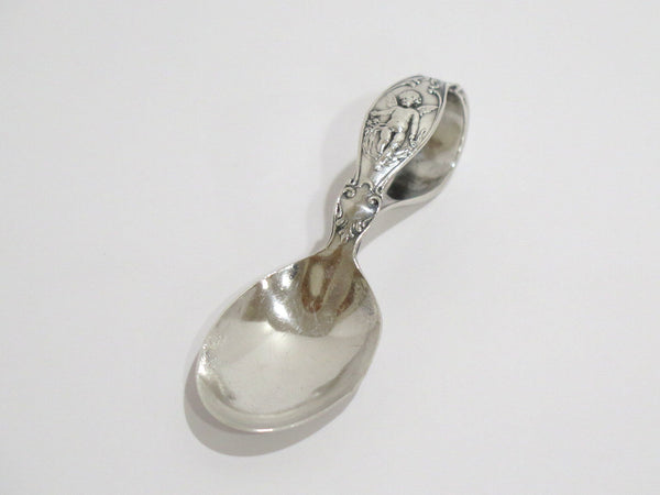 3.75 in - Sterling Silver Reed & Barton Antique Angel Baby Spoon