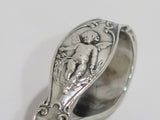 3.75 in - Sterling Silver Reed & Barton Antique Angel Baby Spoon