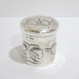 3 in - Sterling Silver William Comyns Antique English 1902 Angels Round Jar