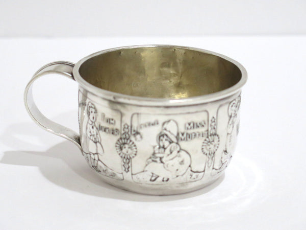1 7/8 in - Sterling Silver The McChesney Co. Antique Nursery Rhymes Baby Cup