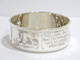 4 3/8 in Sterling Silver William B. Kerr & Co. Antique Poetic Sayings Baby Bowl