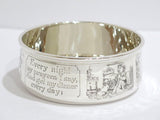 4 3/8 in Sterling Silver William B. Kerr & Co. Antique Poetic Sayings Baby Bowl