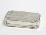 3 in - Sterling Silver Antique Dutch Floral Snuff Box