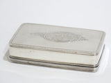 4 in - Sterling Silver Antique Dutch Life Scenes Snuff Box