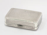 2 7/8 in - Sterling Silver Antique English Georgian TH London c. 1803 Snuff Box