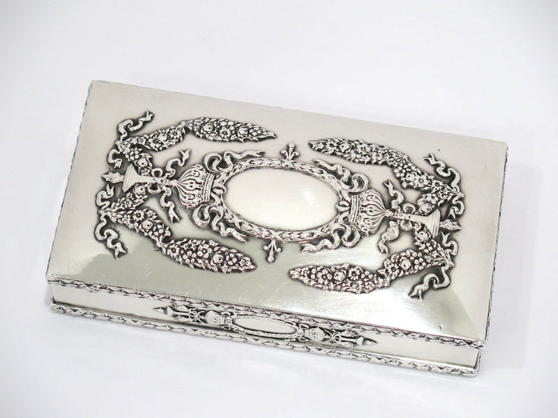 5 7/8 in - Sterling Silver Gilt Interior Howard & Co. NY Antique Box w/ Sections