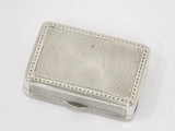 2 7/8 in - Sterling Silver Antique English Georgian TH London c. 1803 Snuff Box