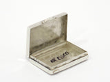 1 3/8 in - 835 Silver Antique Continental Striped Pill Case