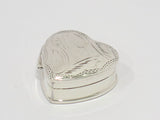 1 1/8 in - Sterling Silver Vintage Italian Heart Pill Case