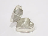 1 1/8 in - Sterling Silver Vintage Italian Heart Pill Case