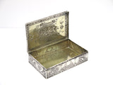 4 7/8 in - European Silver Gilt Interior Antique German Hanau Flower Basket Box