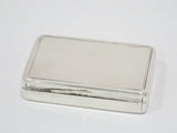 3 in - Sterling Silver Gold Wash Interior Antique English 1824 Snuff Box