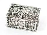 European Silver Gebruder Dingeldein Antique German Hanau Neptune Snuff Box