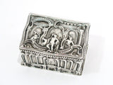 European Silver Gebruder Dingeldein Antique German Hanau Neptune Snuff Box