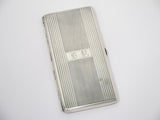 6 3/8 in - Sterling Silver Antique Japanese Woman w/ Fabric Roll Cigarette Case