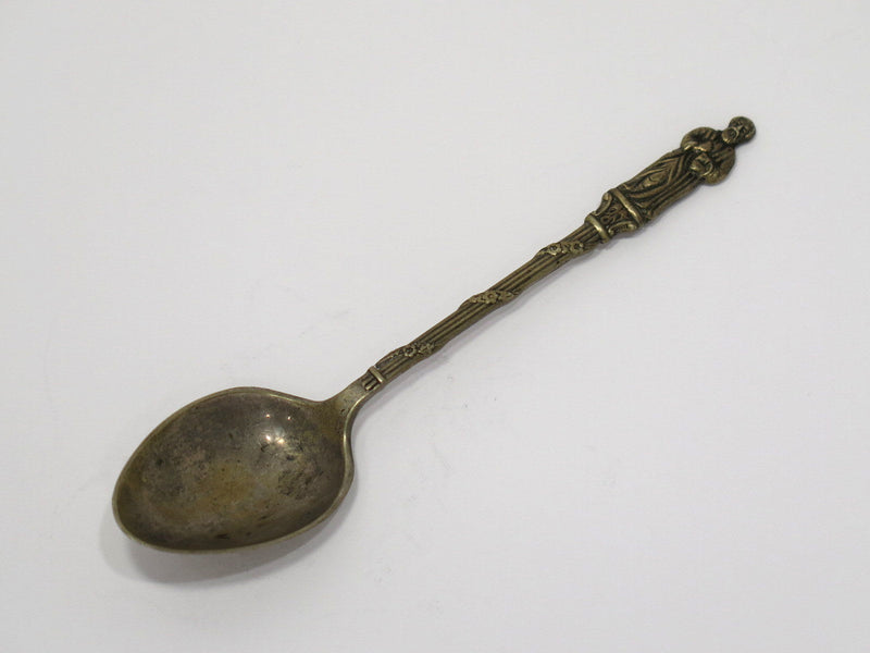 4 3/8 in - Sterling Silver Gilt Antique American "Teacher" Teaspoon