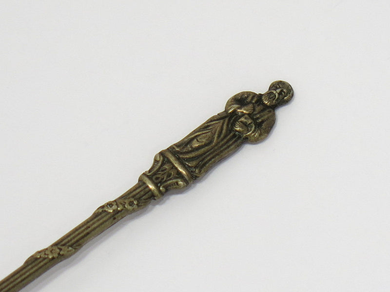 4 3/8 in - Sterling Silver Gilt Antique American "Teacher" Teaspoon
