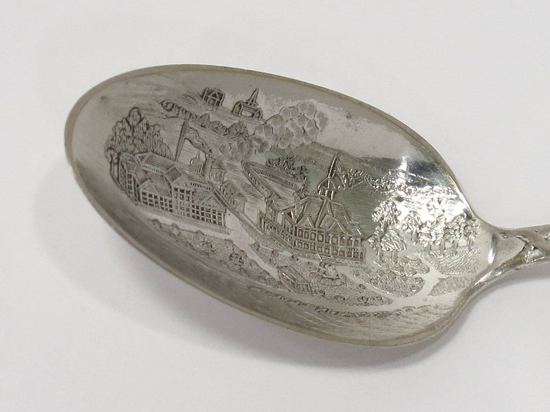 4 3/8 in - Sterling Silver U.S. Sterling Antique Apple Grape Harvest Teaspoon
