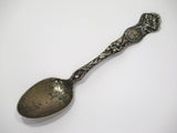 5 7/8 in - Sterling Silver Wallace Antique California Seal Flower Teaspoon