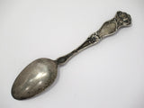 5 7/8 in - Sterling Silver Wallace Antique California Seal Flower Teaspoon