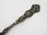 5 7/8 in - Sterling Silver Wallace Antique California Seal Flower Teaspoon