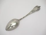 5 3/8 in - Sterling Silver A. Newsalt Antique Floral Garland Openwork Teaspoon
