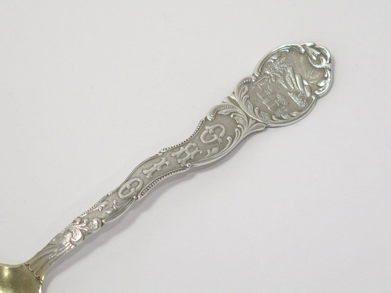 5.5 in - Sterling Silver Gilt Towle Antique c. 1903 "Dayton Ohio" Teaspoon