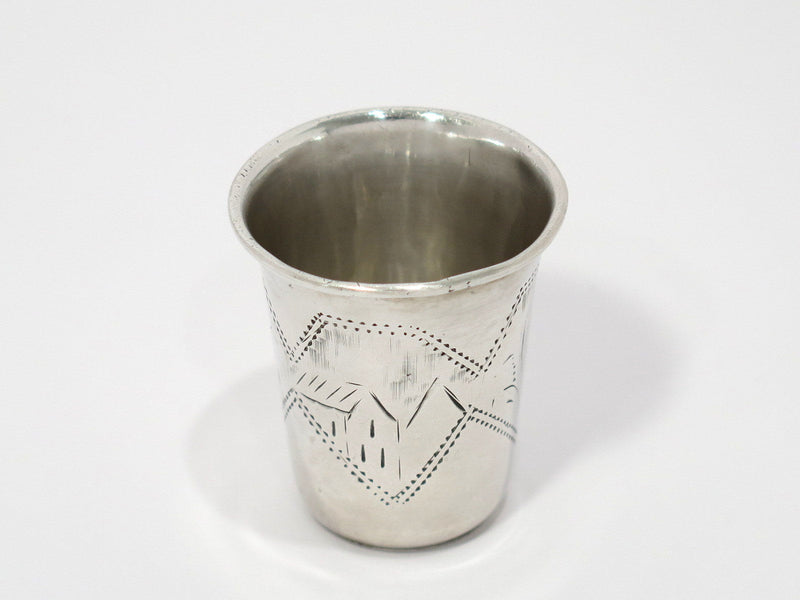 1 5/8 in - 84 Silver Antique Russian Vodka Shot Cup