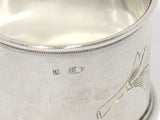 1 5/8 in - 84 Silver Antique Russian Floral Napkin Ring
