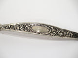 12.5 in - Sterling Silver Gilt Whiting Antique Floral Ornament & Shape Ladle