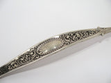 12.5 in - Sterling Silver Gilt Whiting Antique Floral Ornament & Shape Ladle