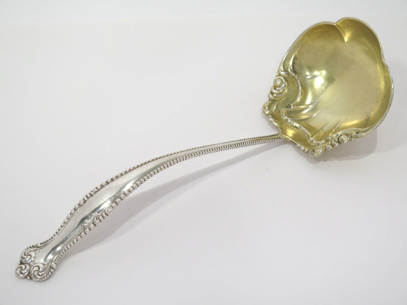 10.25 in - Sterling Silver Gilt Towle Antique Scroll Ladle